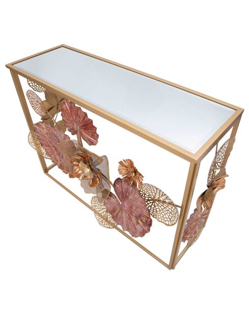 Console en métal Glam multicolore - 80x114x41.5 cm