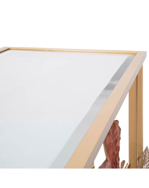 Console en métal Glam multicolore - 80x114x41.5 cm