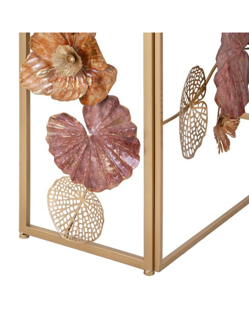 Console en métal Glam multicolore - 80x114x41.5 cm