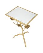 Table Tisty dorée - 60x40x30 cm