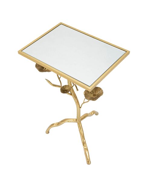 Table Tisty dorée - 60x40x30 cm