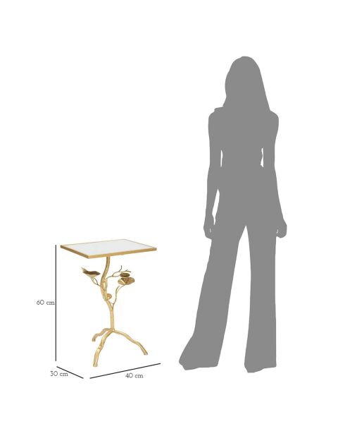 Tisty goldener Tisch - 60x40x30 cm