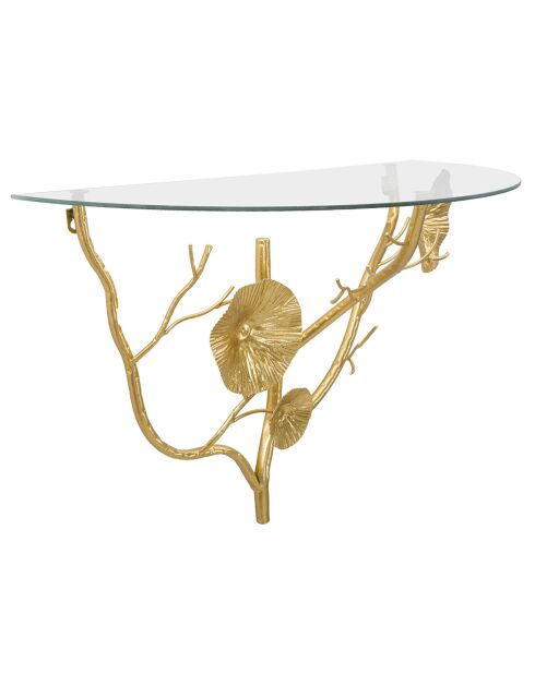 Console murale Tisty dorée - 40x60x30 cm