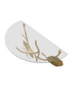 Console murale Tisty dorée - 40x60x30 cm