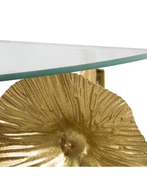 Console murale Tisty dorée - 40x60x30 cm