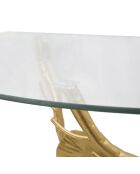 Console murale Tisty dorée - 40x60x30 cm