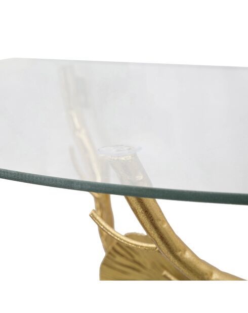 Console murale Tisty dorée - 40x60x30 cm