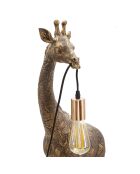 Lampe de table Girafe doré antique - 80x40x22 cm