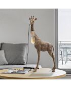 Lampe de table Girafe doré antique - 80x40x22 cm