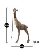 Lampe de table Girafe doré antique - 80x40x22 cm