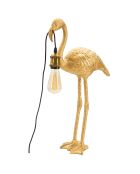 Lampe de table Flamingo dorée - 40x22x65 cm