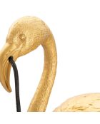 Lampe de table Flamingo dorée - 40x22x65 cm