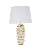 Lampe à poser Glam Space blanc/doré - 53x33x33 cm