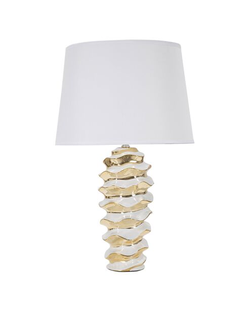 Glam Space Tischlampe weiß/gold - 53x33x33 cm