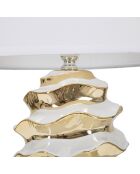 Lampe à poser Glam Space blanc/doré - 53x33x33 cm