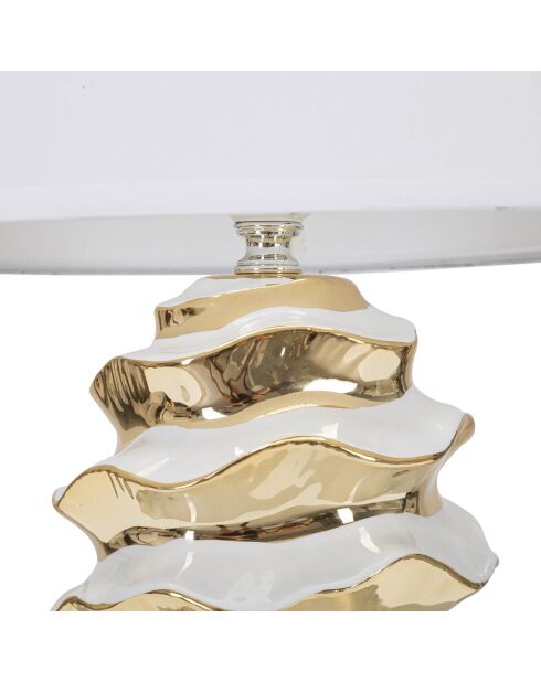 Glam Space Tischlampe weiß/gold - 53x33x33 cm