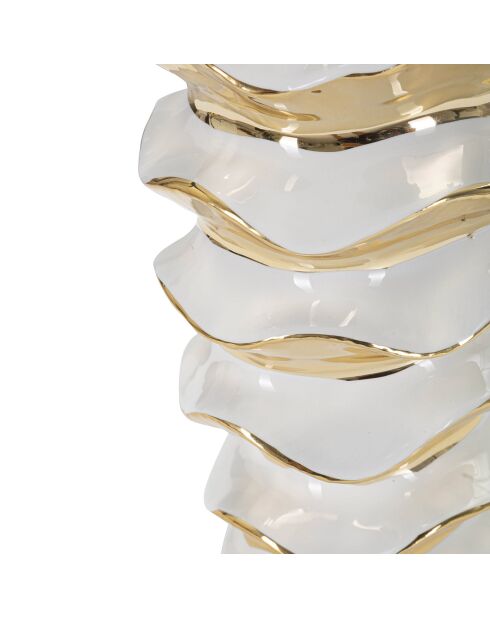 Glam Space Tischlampe weiß/gold - 53x33x33 cm