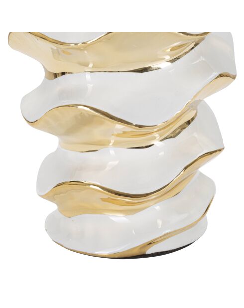 Glam Space Tischlampe weiß/gold - 53x33x33 cm