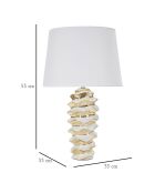 Lampe à poser Glam Space blanc/doré - 53x33x33 cm