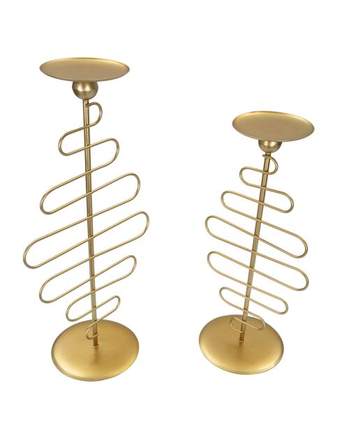 2 Bougeoirs Alid dorés