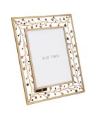 Cadre photo Bixy multicolore/doré - 36.2x32.5 cm