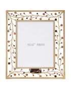 Cadre photo Bixy multicolore/doré - 36.2x32.5 cm