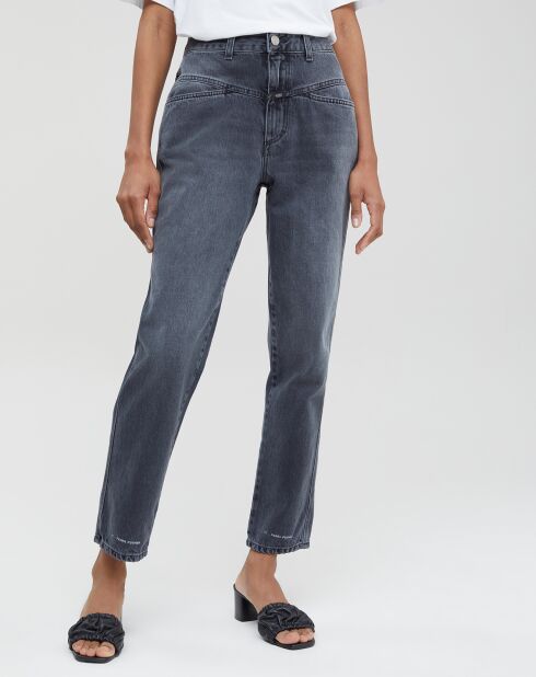 Jeans Pedal Pusher gris