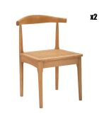 2 Chaises Japan marron - 70x54x54 cm
