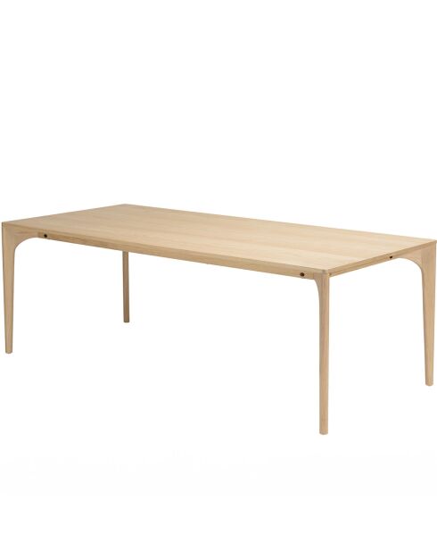 Table à manger Madison chêne - 220x100x76 cm