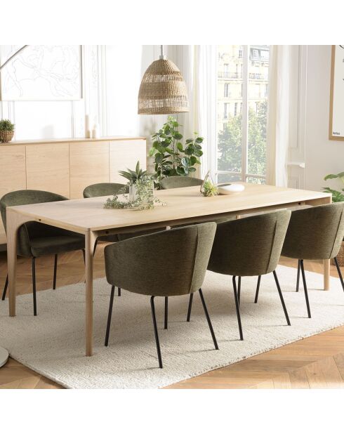Table à manger Madison chêne - 220x100x76 cm