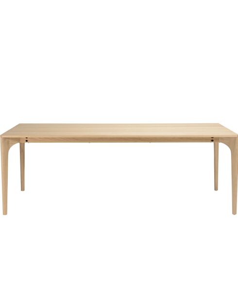 Table à manger Madison chêne - 220x100x76 cm