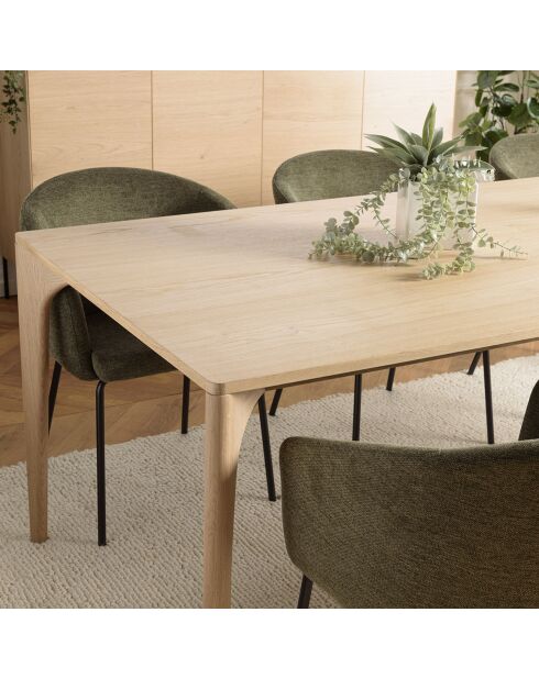 Table à manger Madison chêne - 220x100x76 cm