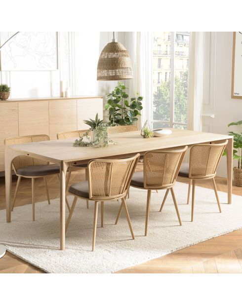 Table à manger Madison chêne - 220x100x76 cm
