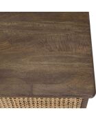 Table basse en bois de manguier Isa marron - 120x75x45 cm