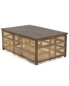 Table basse en bois de manguier Isa marron - 120x75x45 cm