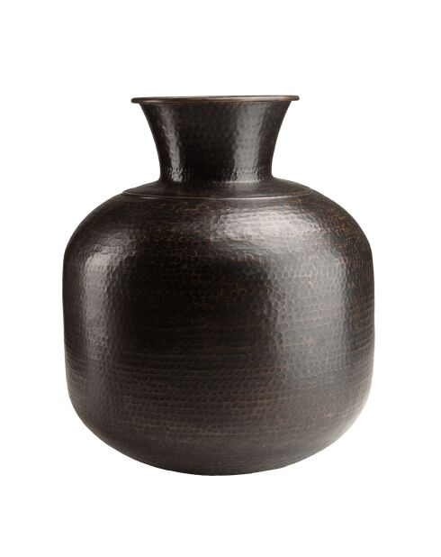 Vase effet martelé Honoré noir antique - D.63xH.74 cm