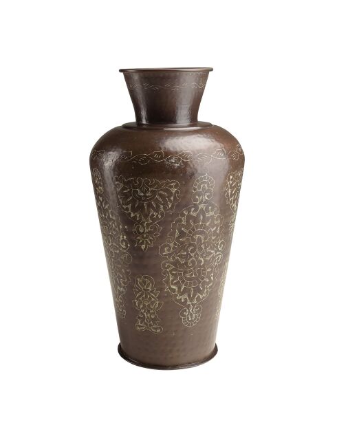 Vase patine antique Honoré cuivre foncé - D.37xH.70 cm