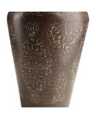 Vase patine antique Honoré cuivre foncé - D.37xH.70 cm