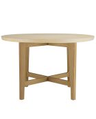 Table à manger Grégoire chêne/beige - D.120xH.76.5 cm