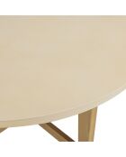 Table à manger Grégoire chêne/beige - D.120xH.76.5 cm