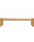 Banc assise encastrée Grégoire chêne/beige - 202x40x47 cm