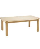 Table à manger Grégoire chêne/beige - 200x100x77 cm