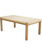 Table à manger Grégoire chêne/beige - 200x100x77 cm