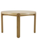 Table à manger Grégoire chêne/beige - D.120xH.77 cm