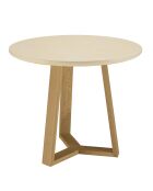 Table à manger Grégoire chêne/beige - D.90xH.76 cm