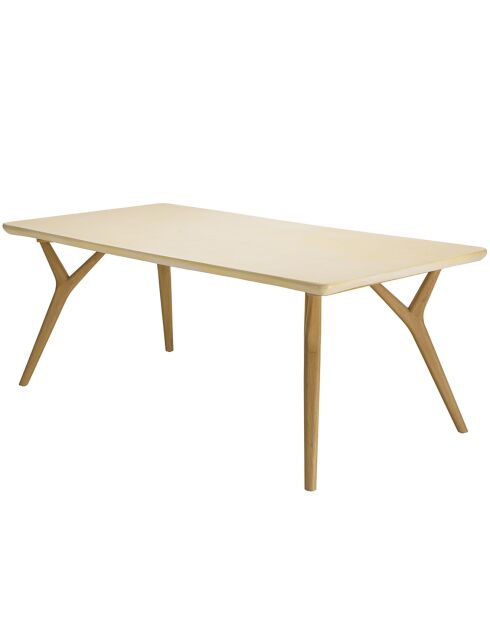 Table à manger Grégoire chêne/beige - 200x100x78 cm