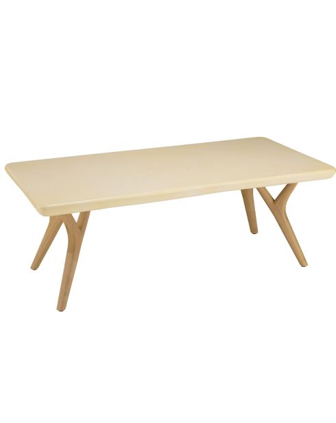 Table basse Grégoire chêne/beige - 120x60x44 cm