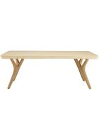 Table basse Grégoire chêne/beige - 120x60x44 cm