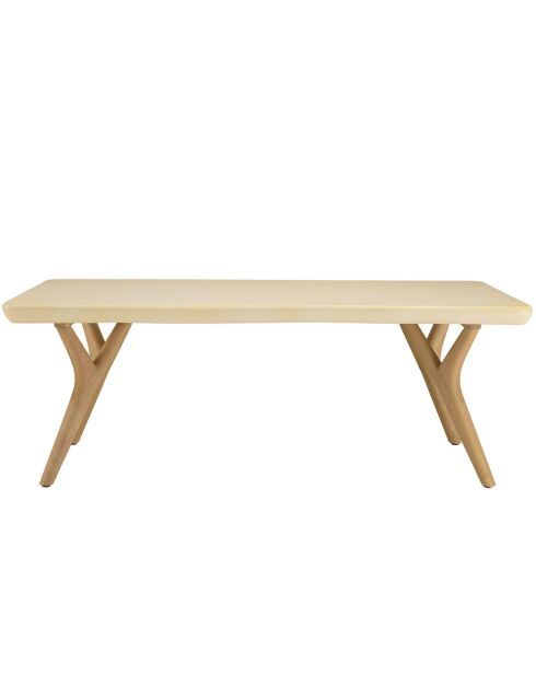 Table basse Grégoire chêne/beige - 120x60x44 cm