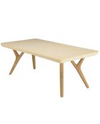 Table basse Grégoire chêne/beige - 120x60x44 cm